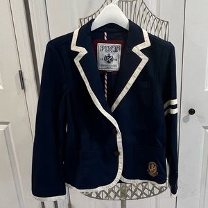 Blue and White Victorias Secret Pink Blazer sz M